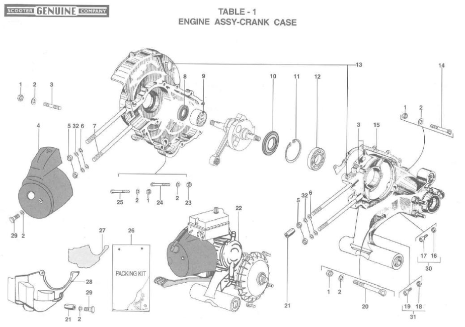 Genuine Stella Parts Stella Scooter Parts Stella Engine parts